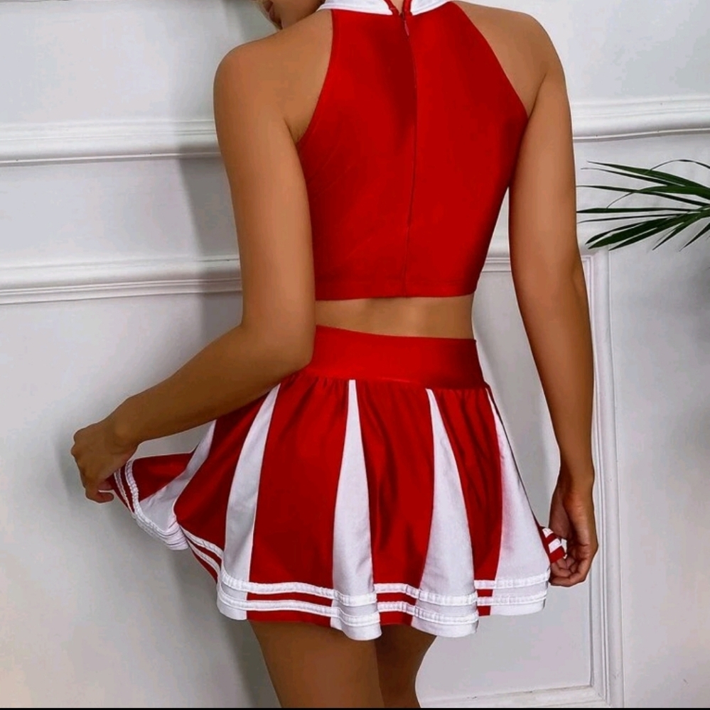 Color Block Cheerleader Costume Set - Picture 2 of 6